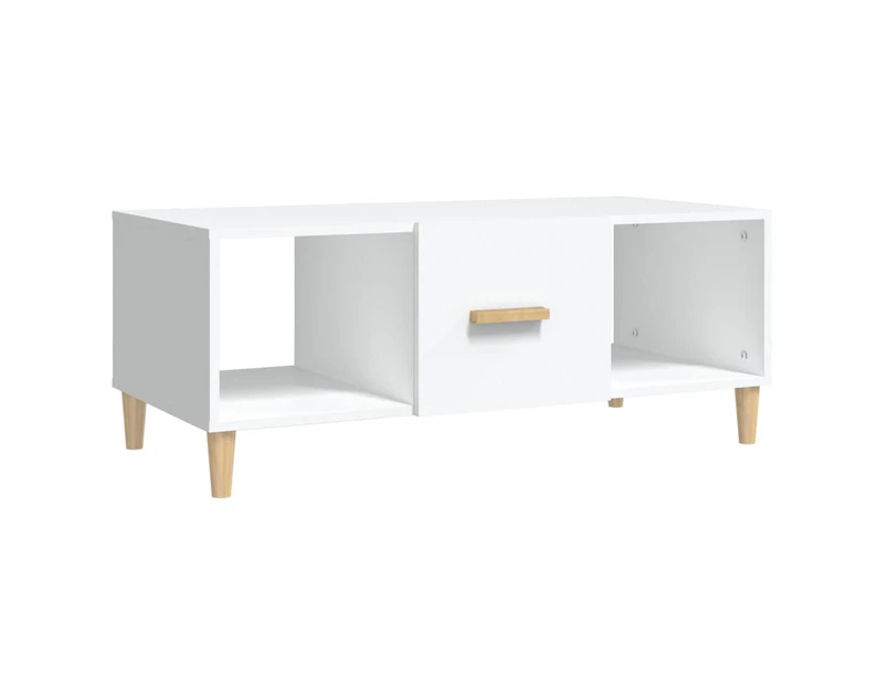 vidaXL Coffee Table White 102x50x40 cm Engineered Wood