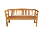 Garden Bench with Cushion 157 cm Solid Acacia Wood