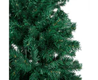 Artificial Pre-lit Christmas Tree with Ball Set Green 210 cm PVC