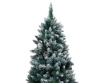 Artificial Pre-lit Christmas Tree with Ball Set&Pine Cones 180 cm