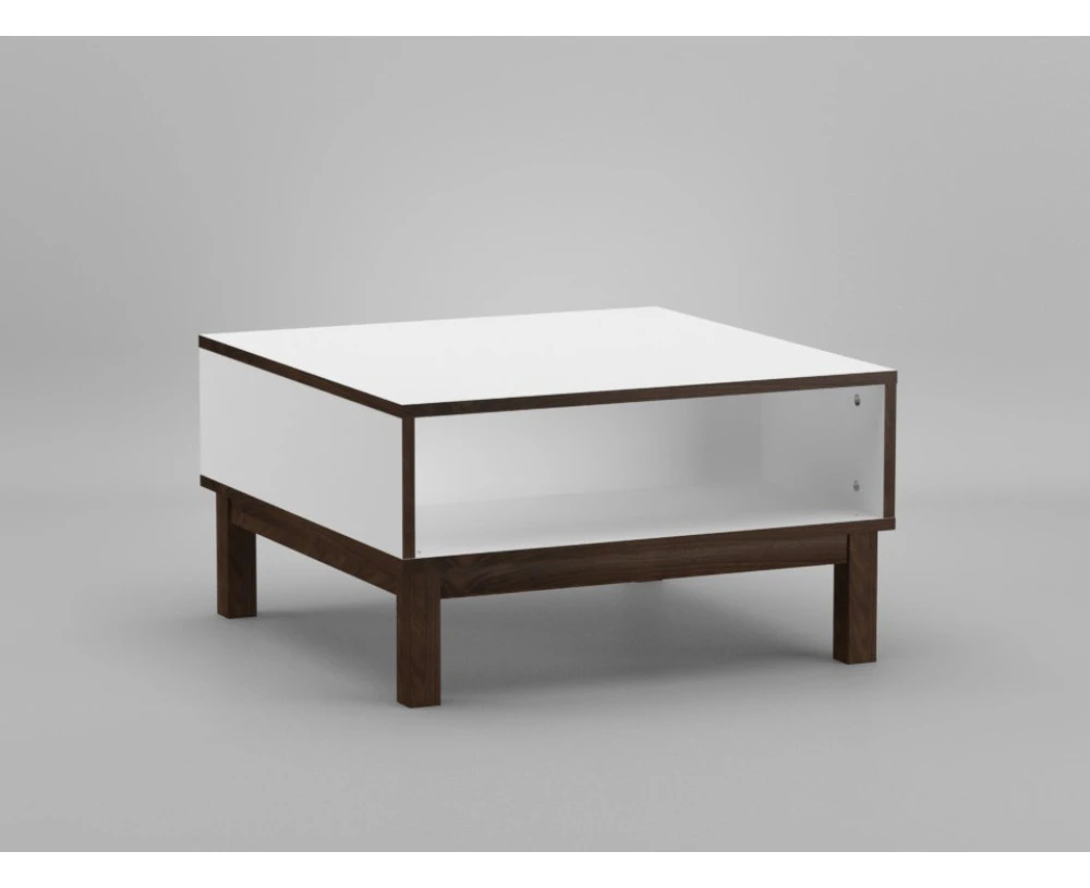 Kodu Oakley Coffee Table white and walnut woodgrain