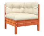 Garden Sofa with Cushions and Footstool 2-Seater