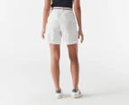 Tommy Hilfiger Women's High Rise Relaxed Chino Shorts - Fresh White