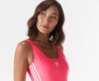 Adidas Women's Adicolour 3-Stripes One-Piece Swimsuit - Pink