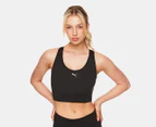 Puma Women's Mid-Impact All-In Long Line Bra - Puma Black