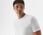 Tommy Hilfiger Men's Signature Tee / T-Shirt / Tshirt - Fresh White
