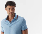 Tommy Hilfiger Men's Winston Solid Wicking Polo Shirt - Blue Heather
