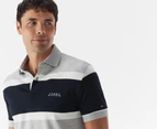 Tommy Hilfiger Men's Rugby Stripe Polo Shirt - Grey Heather