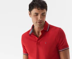 Tommy Hilfiger Men's Winston Solid Wicking Polo Shirt - Haute Red