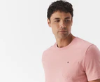 Tommy Hilfiger Men's Tommy Tee / T-Shirt / Tshirt - Pink Heather