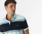 Tommy Hilfiger Men's Rugby Stripe Polo Shirt - Botanical Green