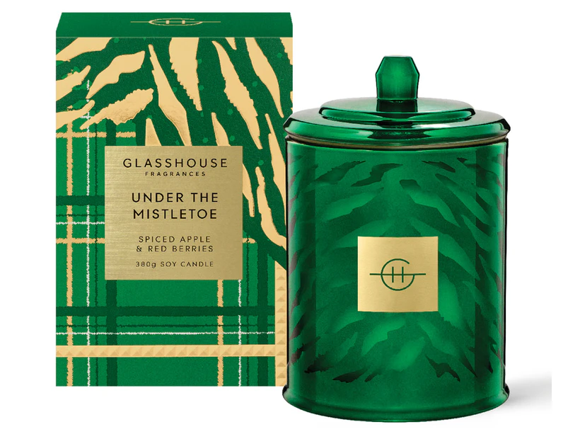 Glasshouse Fragrances Under The Mistletoe Scented Candle 380g
