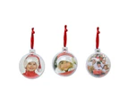 Photo Bauble DIY 7cm Red Loop