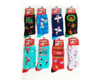 Christmas Festive Mens Ugly Socks Mega Mix