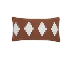 Bambury Home Decor Decorative Richmond Cushion 30x60cm Chilli Cotton Woven