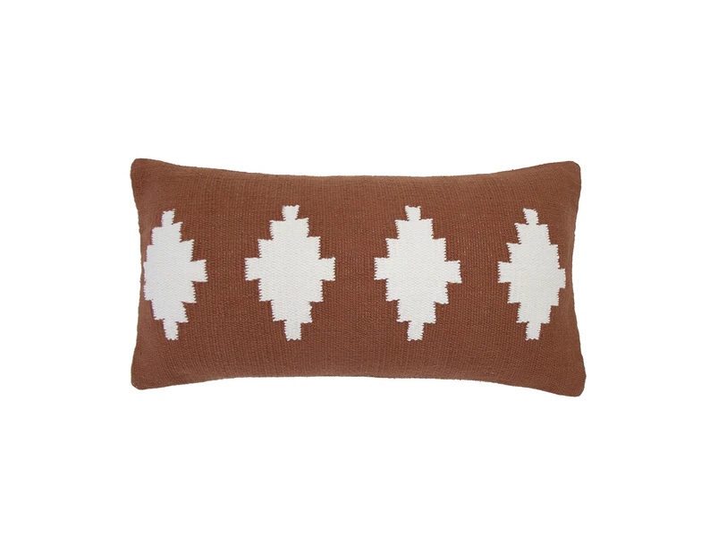 Bambury Home Decor Decorative Richmond Cushion 30x60cm Chilli Cotton Woven