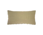 Bambury Home Decor Decorative Glenelg Cushion 30x60cm Flax Cotton Woven