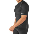 Rhino Mens Sports Base Layer Short Sleeve T-Shirt (Black) - RW1277