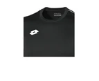 Lotto Junior Unisex Delta Jersey Short Sleeve Shirt (Black/White) - RW6100