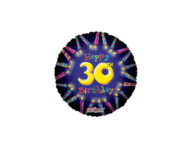 Candle 30th Birthday Foil Balloon (Multicoloured) - SG28047