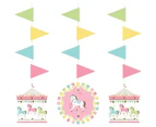 Creative Party Carousel Hanging Decoration (Pack of 3) (Multicoloured) - SG32266