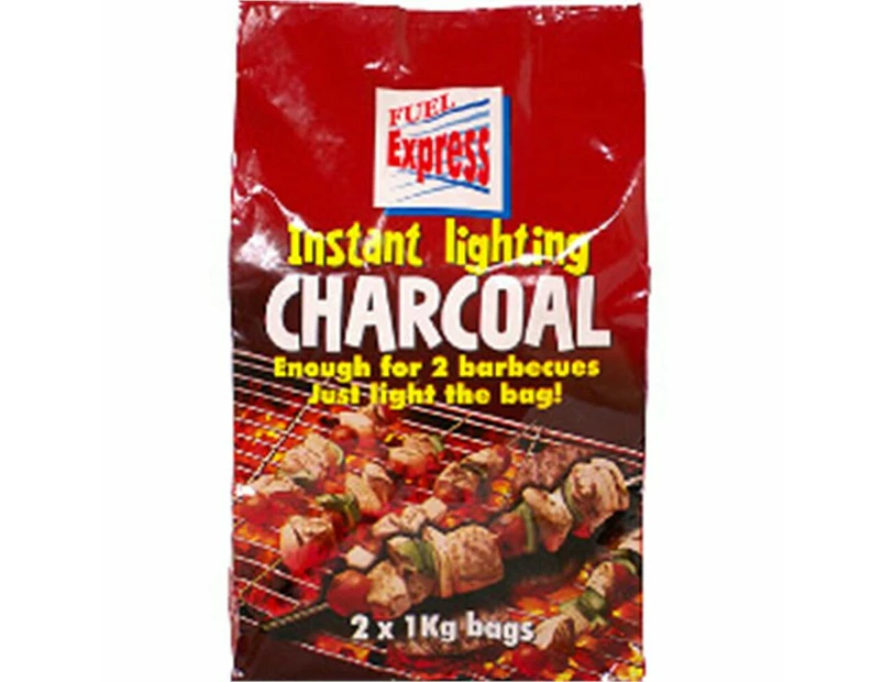 Fuel Express Instant-Light Lumpwood Charcoal (Pack of 2) (Black) - ST4960