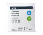 Strapped Mattress Protector, Queen Bed - Anko