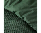 Target Australian Cotton Waffle Quilt Cover Set - Green