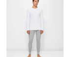 Waffle Thermal Long Sleeve Top - Maxx - White