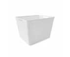 Weave Basket - Anko - White