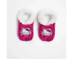 Kids Hello Kitty Fleece Home Sock - Pink