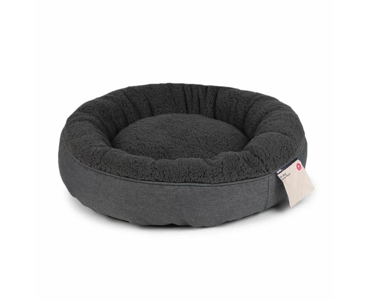 Pet Bed Round Plush, Medium - Anko