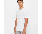 Waffle Thermal Short Sleeve Top - Maxx - White