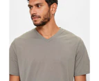 Target Australian Cotton V-Neck T-Shirt - Brown