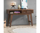 Kodu Clancy Console Unit Hallway Entryway Table 1 door walnut woodgrain