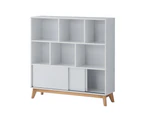 Kodu Ariah Open Shelf Display Bookcase 2 doors white