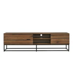 Kodu Cody Entertainment Unit Industrial TV Cabinet TV Stand 180cm 1 door 2 drawers woodgrain