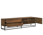 Kodu Cody Entertainment Unit Industrial TV Cabinet TV Stand 180cm 1 door 2 drawers woodgrain