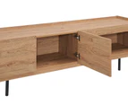 Kodu Apollo Entertainment Unit TV Cabinet TV Stand 180cm 2 doors oak woodgrain