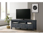 Kodu Akara Entertainment Unit TV Cabinet Lowline TV Stand 160cm 3 drawers grey oak woodgrain