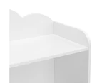 Kodu Cloud Kids Bookcase Bookshelf Open Shelving 3 Levels white