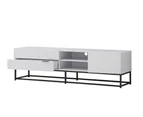 Kodu Cody Entertainment Unit TV Cabinet TV Stand 180cm 1 door 2 drawers white