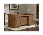 Sauder Palladia Executive Desk Office Computer Table Storage Drawers Filing Oak woodgrain