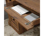 Sauder Palladia Executive Desk Office Computer Table Storage Drawers Filing Oak woodgrain