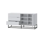 Kodu Cody Buffet Sideboard Credenza Cabinet 1 door 3 drawers 150cm (white)
