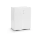 Kodu Ivy Pantry Cupboard General Storage Cabinet 2 Door 2 Tier Shelf Multipurpose White