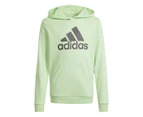 Adidas Youth Essentials Big Logo Hoodie - Semi Green Spark/Charcoal
