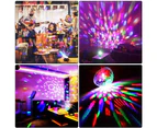 Pack of 2 Portable Sound Activated Party Lights for Indoor, USB Plug in, Dj Lighting, RBG Disco Ball