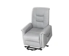 Artiss Recliner Chair Lift Assist Chair Grey Leather