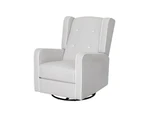 Artiss Recliner Armchair 360° Swivel Grey Fabric